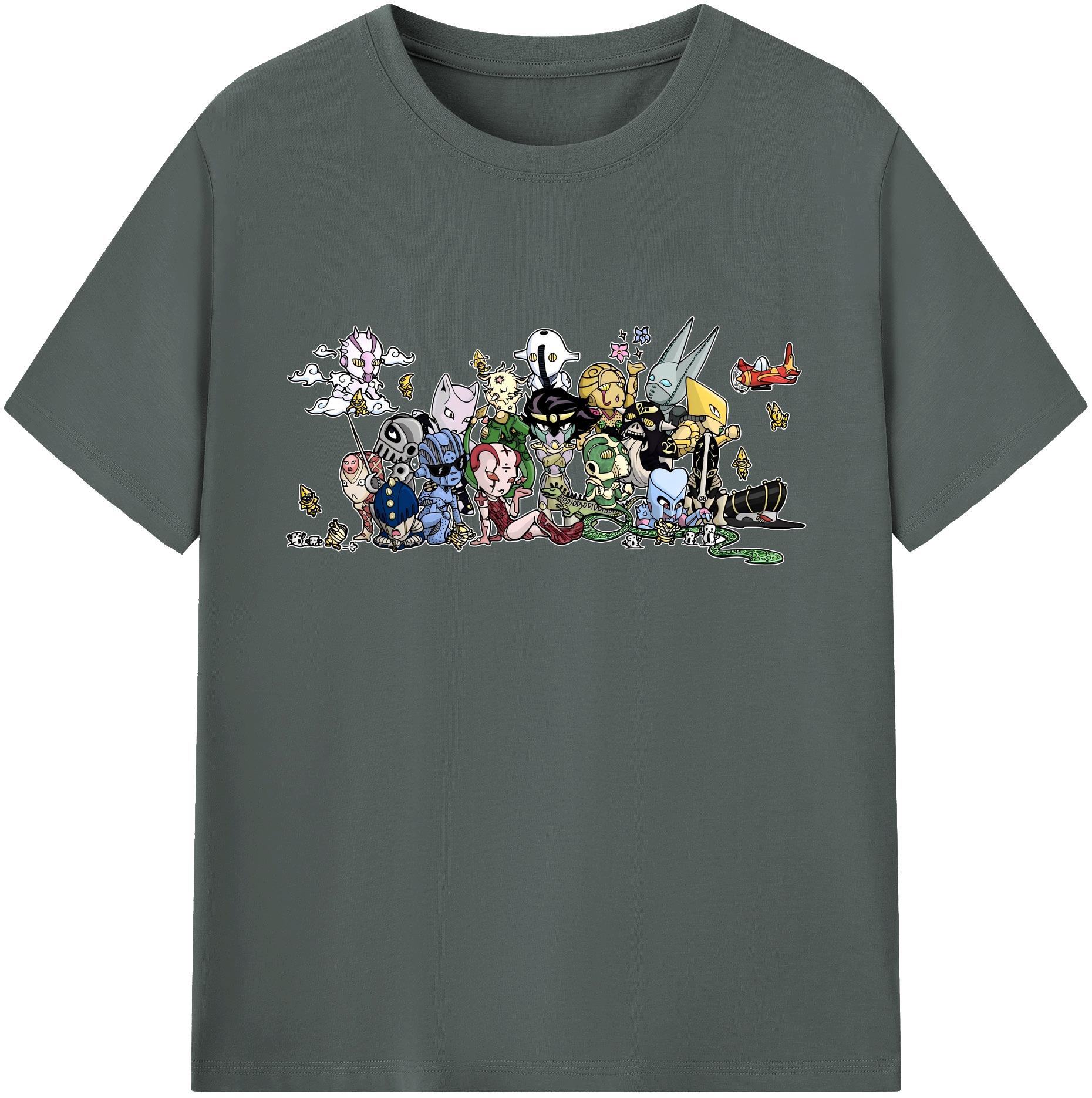 （画像用） ジョジョの奇妙な冒険 JoJo's Bizarre Adventure 綿100％ メンズ半袖Tシャツ｜肌触りやわらか＆通気性